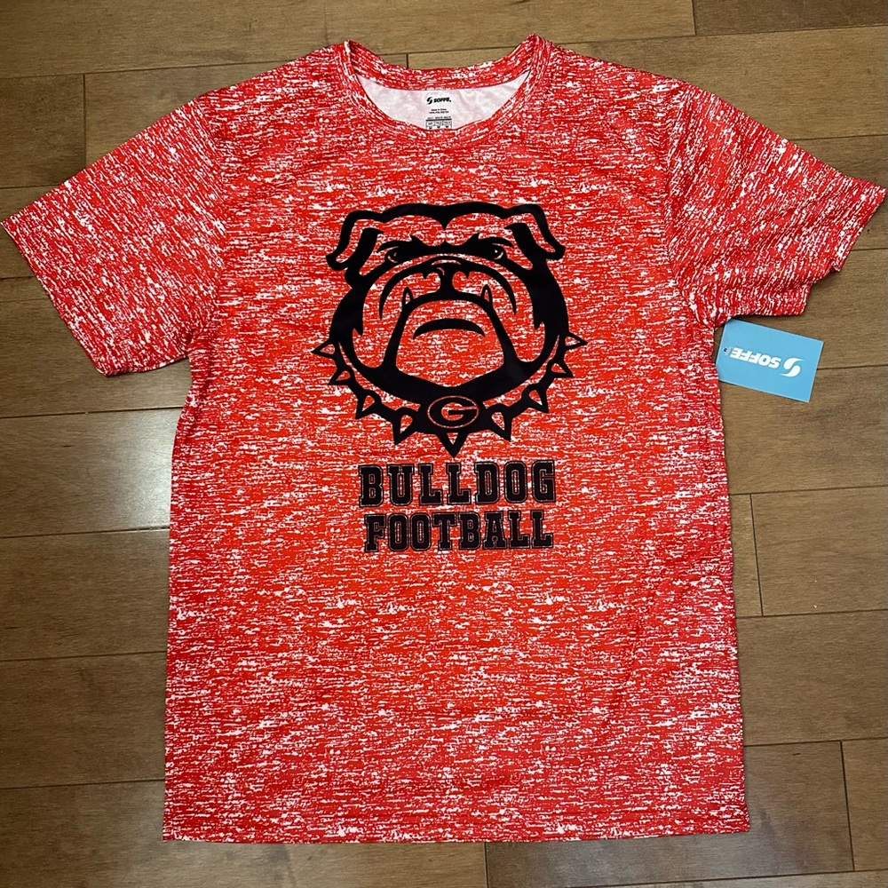 Bulldog Football Soffe Dry Fit Style Custom Shirt - Go Dawgs - GA Football